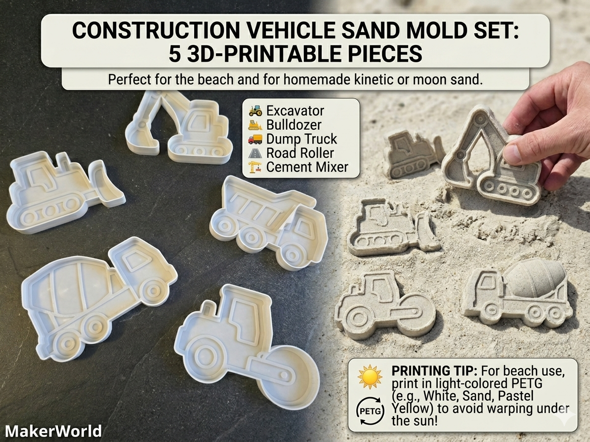 ConstructionSand - 5 Construction Sand Molds