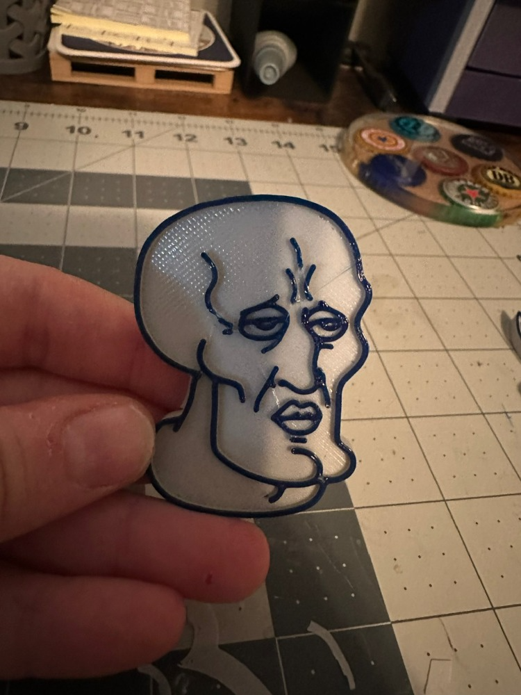 Handsome Squidward Magnet