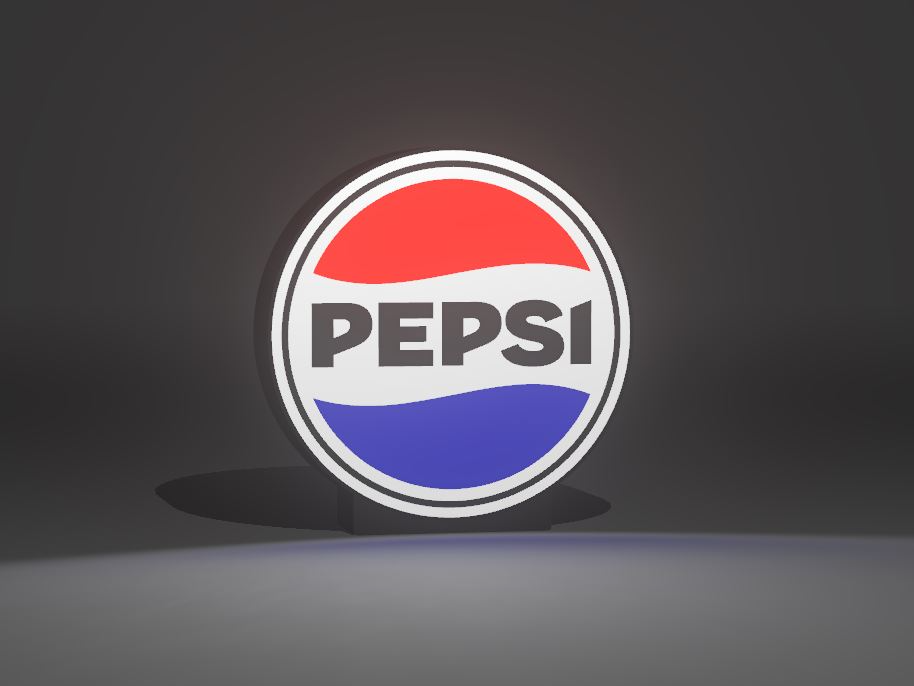 Pepsi cola logo lamp