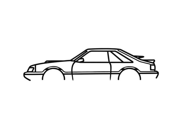 1986 svo mustang silhouette