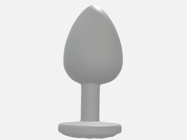 LARGE anal plug but plug bdsm