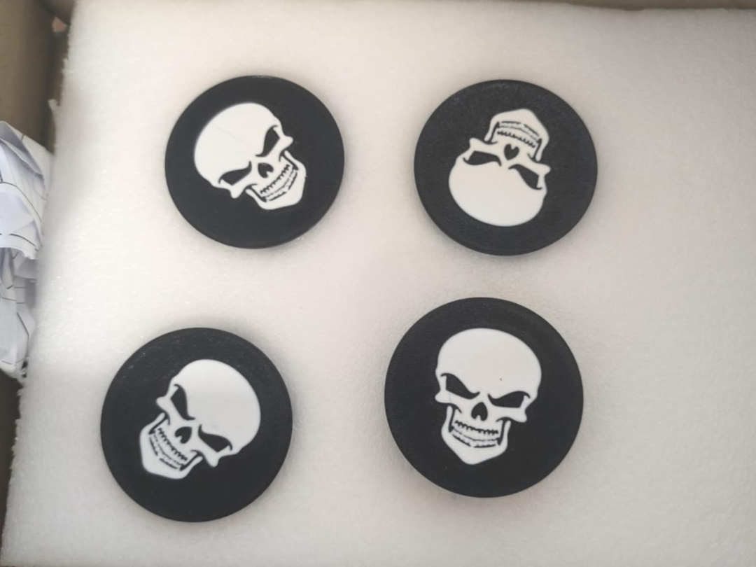 WheelCap skull - 60mm
