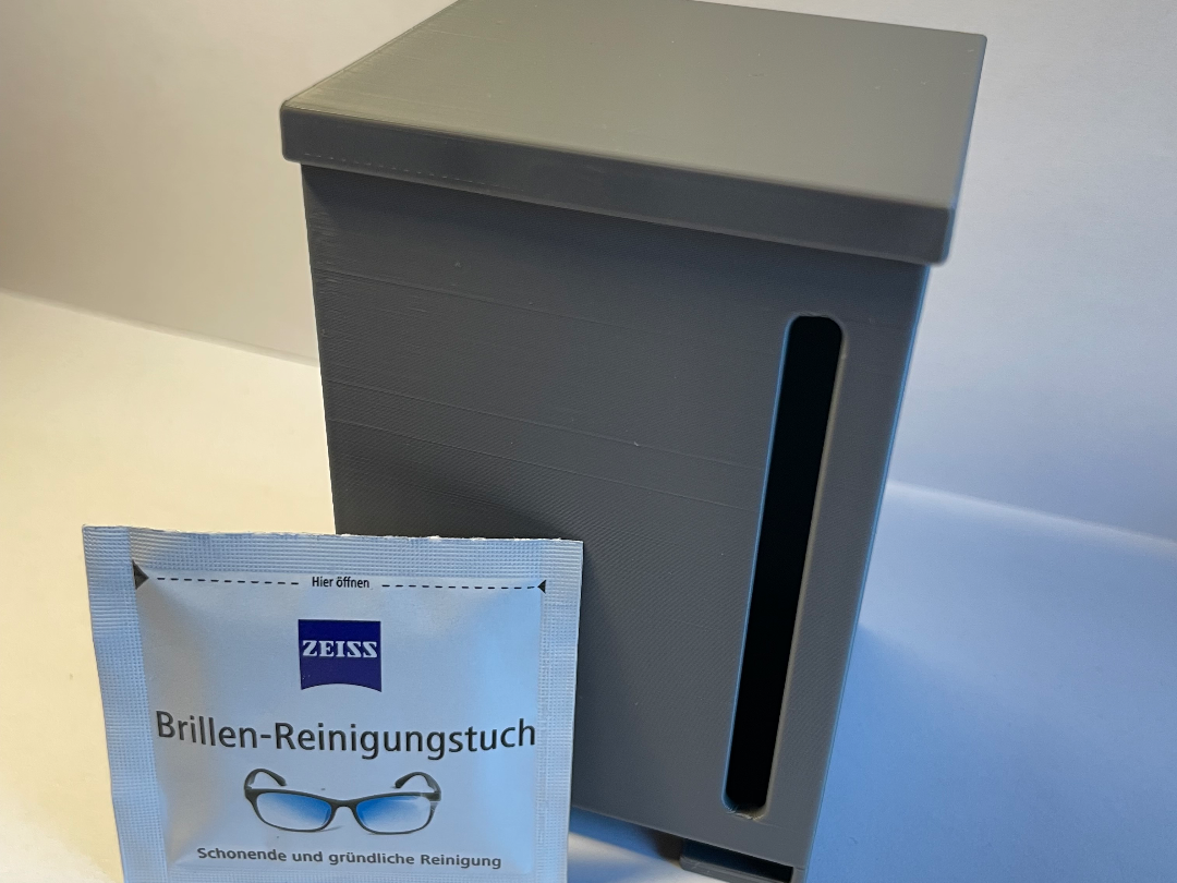 Spender für Brillentücher Zeiss