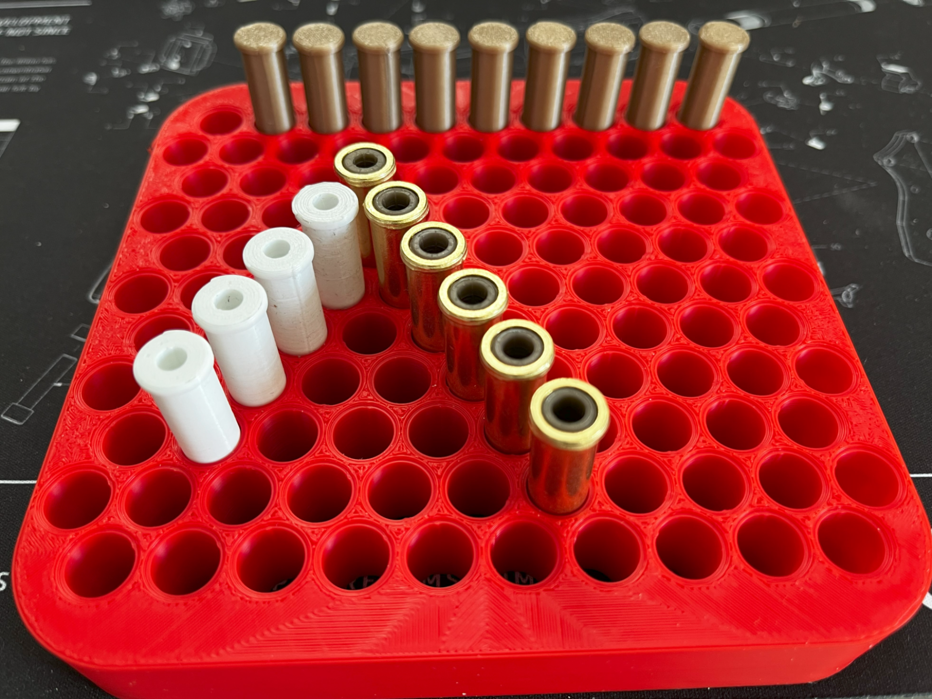 357 Magnum ammunition storage grid