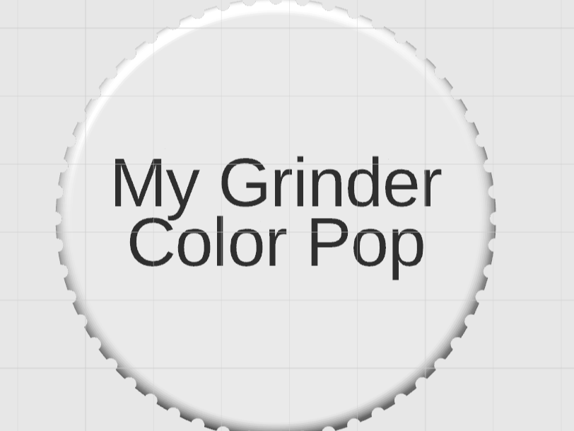 Customizable Grinder Top - Flush Text Remix