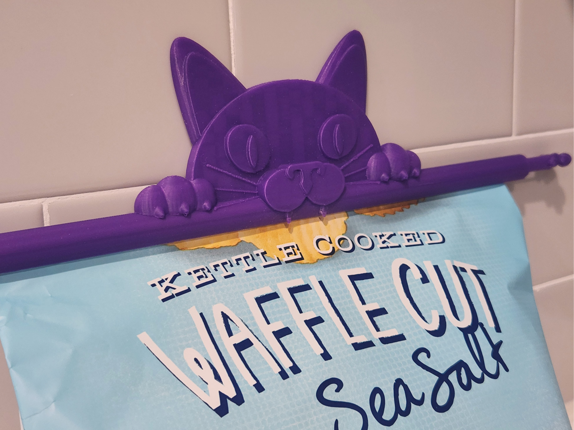 Peeking Kitty Chip Clips (profile has pup version)