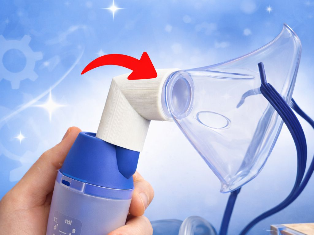 Сonnecting elbow for nebulizer