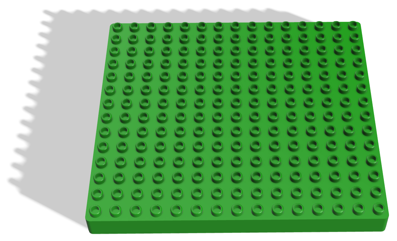 Duplo compatible baseplate (ext. of river plates)