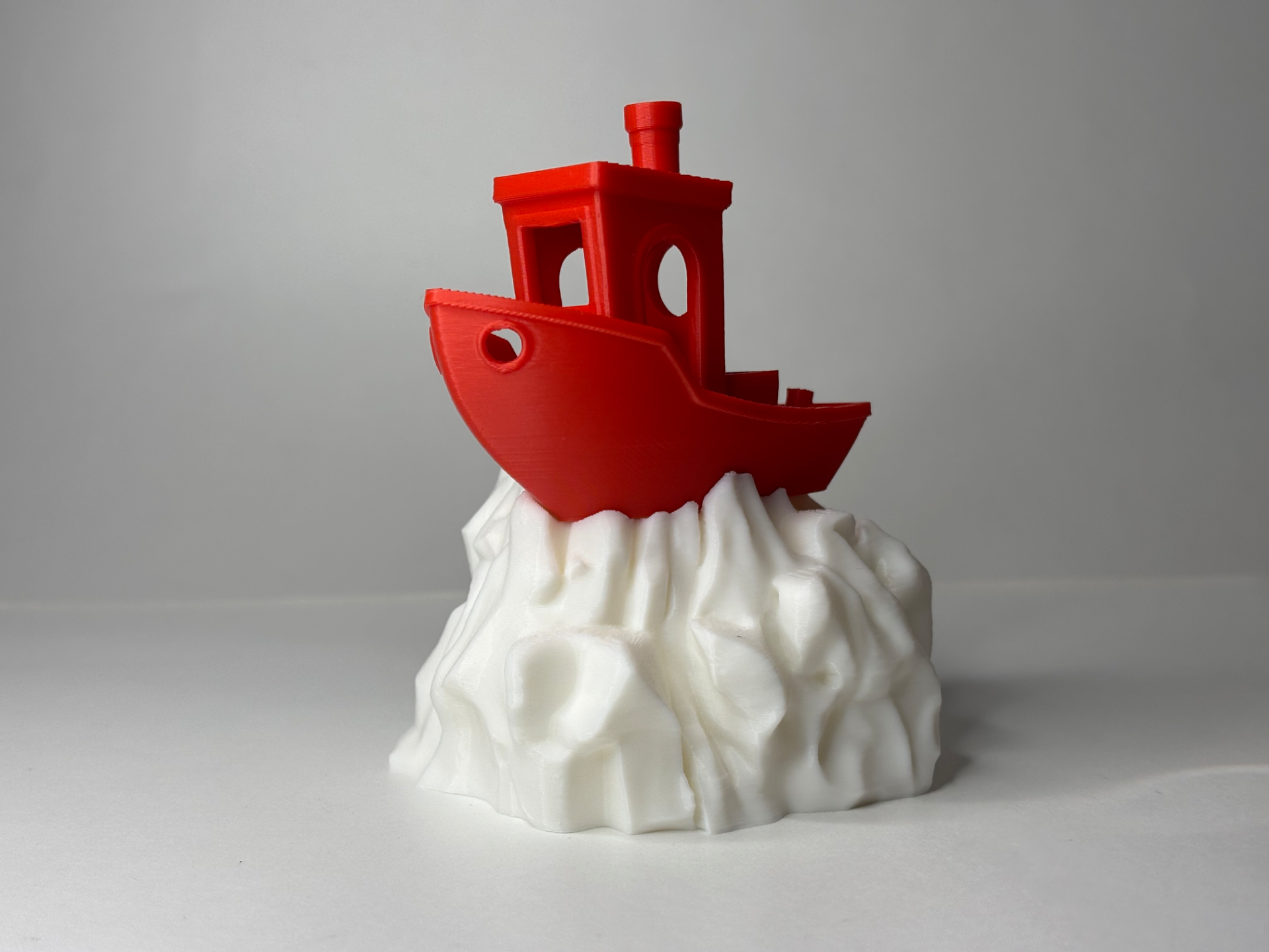 Benchy stranded on an iceberg