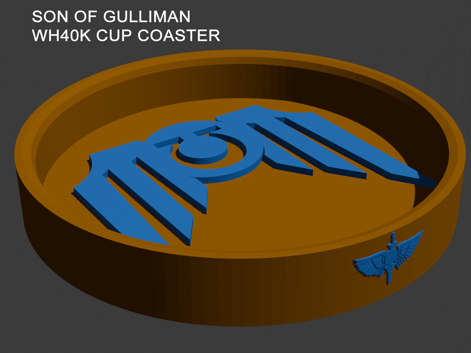 WH40K - Son of Gulliman Ultramarines Cup Coaster