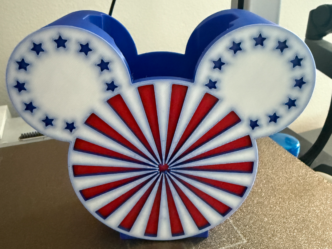 Mickey Spiral American Flag Soap Holder