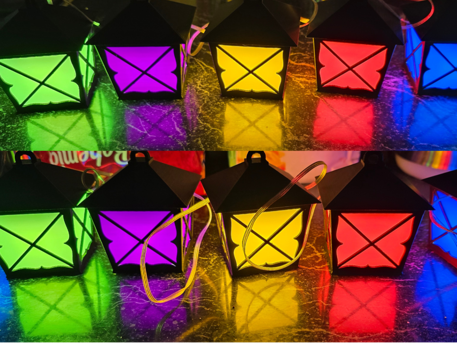 Lanterns with LED lighting