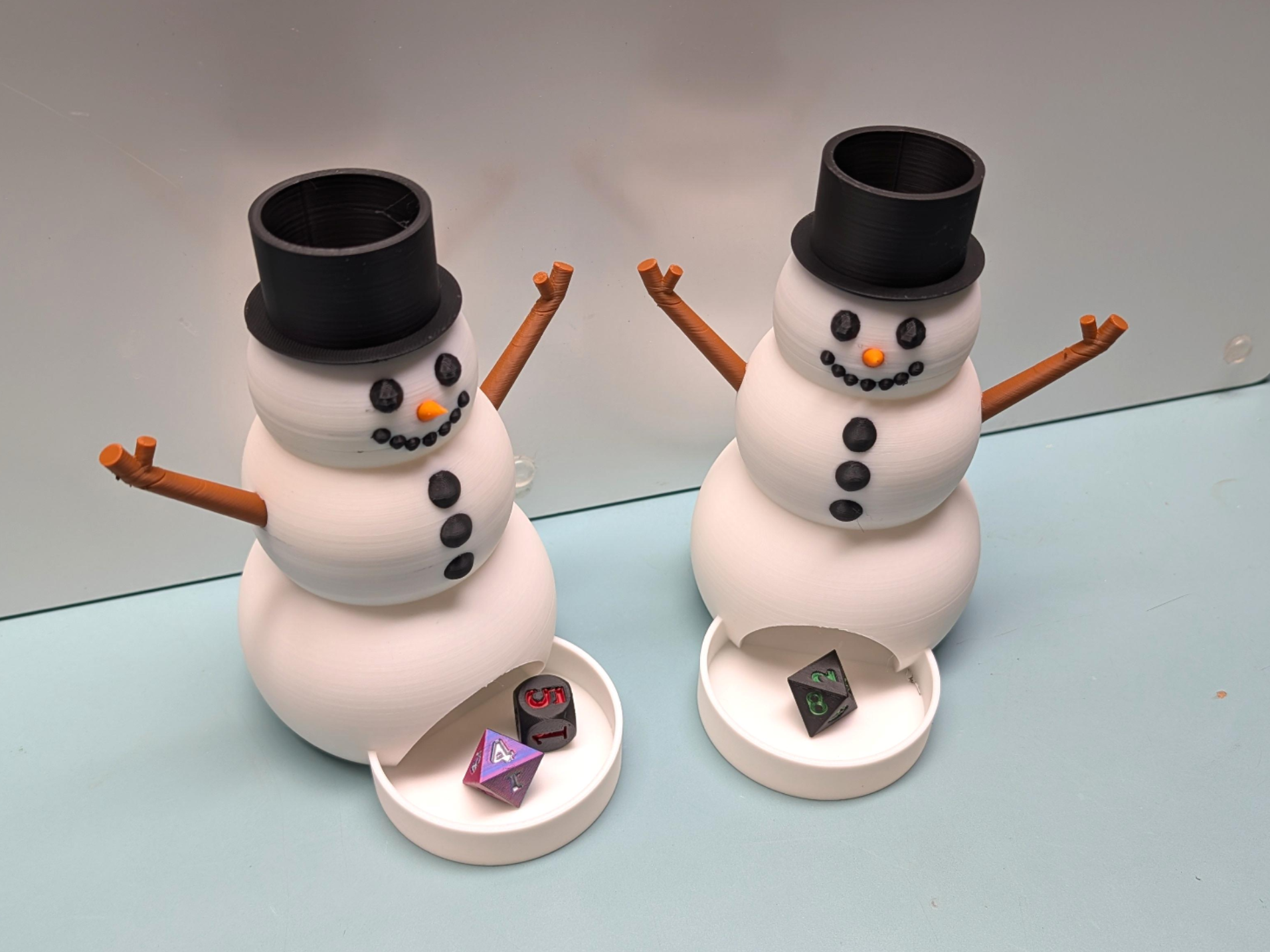 Snowman Dice Tower