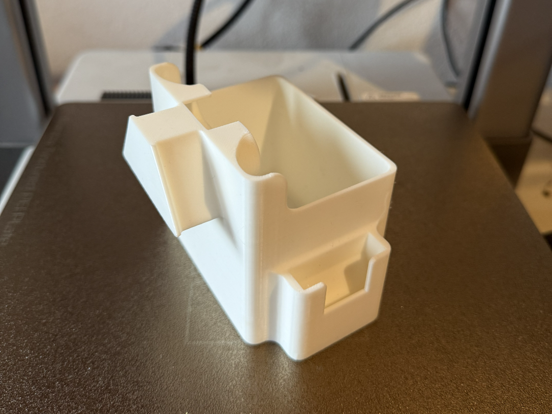 A1 poop box with scraper and pliers holder