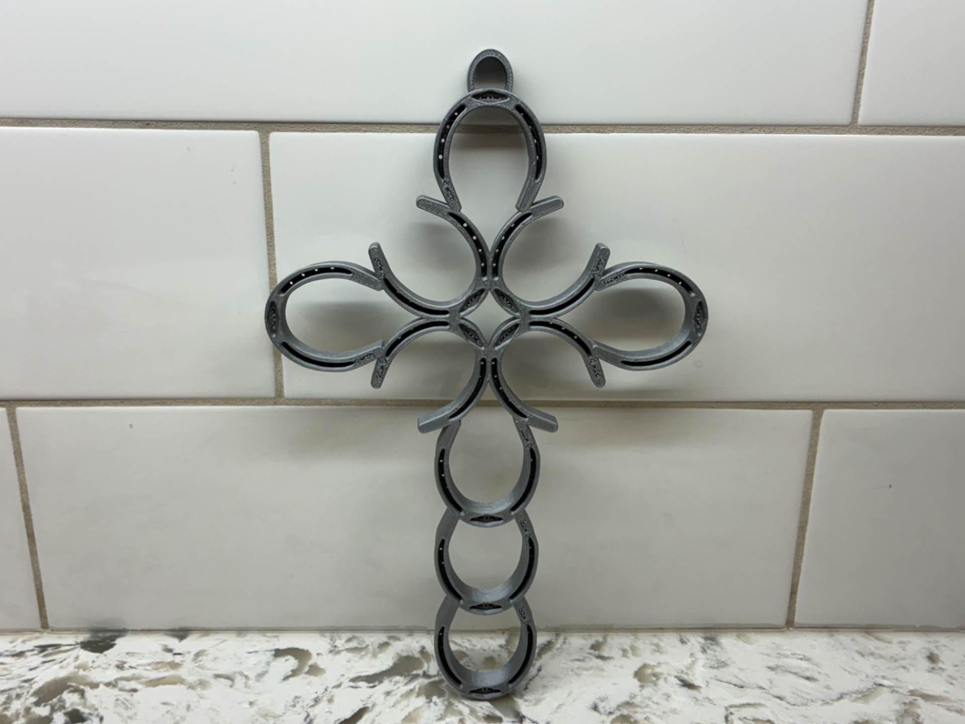 Horseshoe Cross Diamond Style