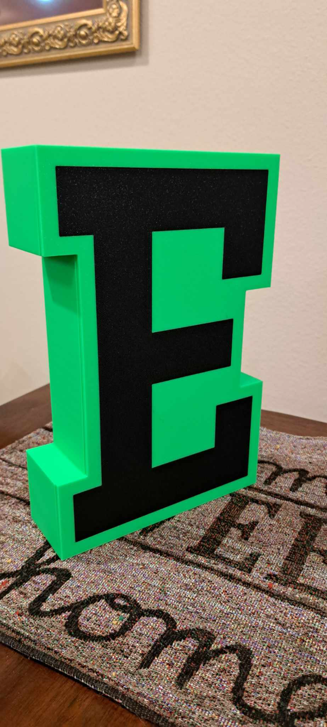 Letter E Piggy Bank