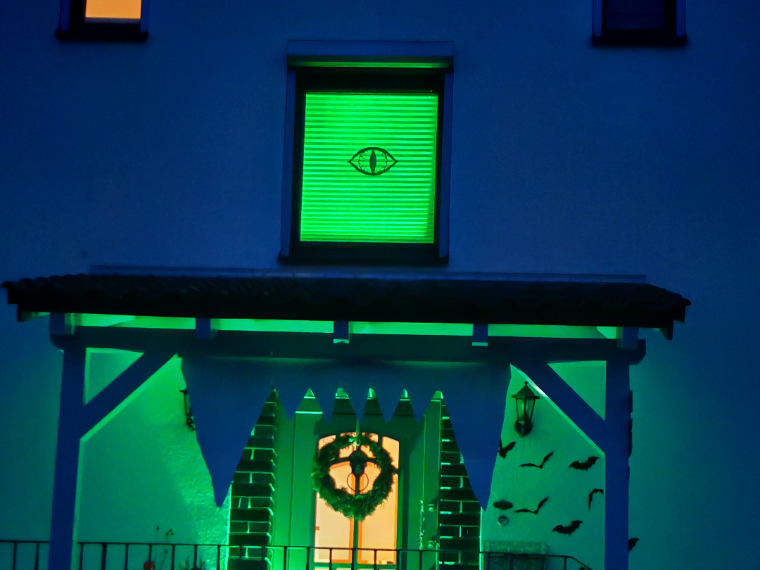 Monsterauge Fensterdeko Halloween