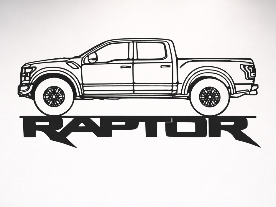 Ford Raptor Wall Art Sign