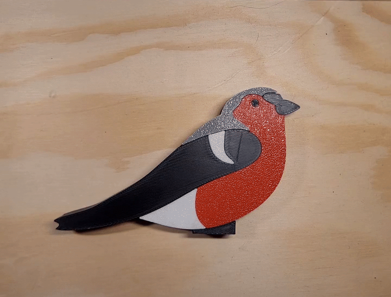 Bullfinch - puzzle/statue/fidget