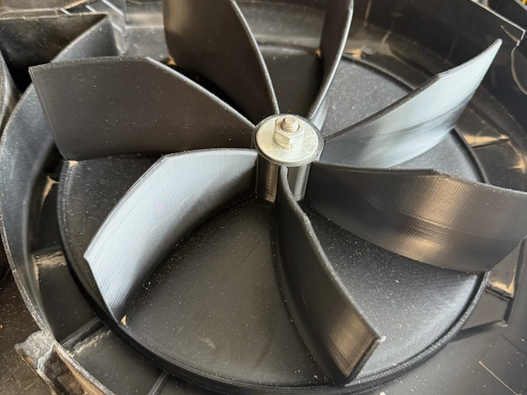 Turbine wheel for a Scheppach DC500 dust extractor