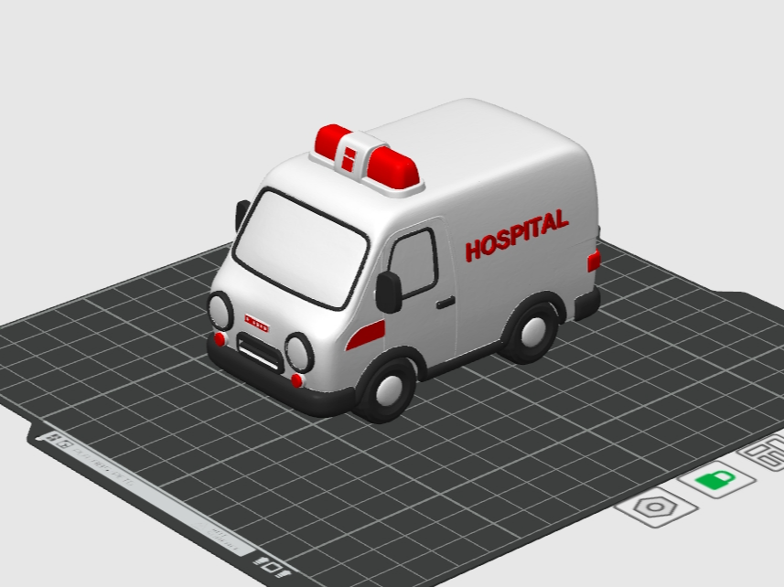Cartoon ambulance