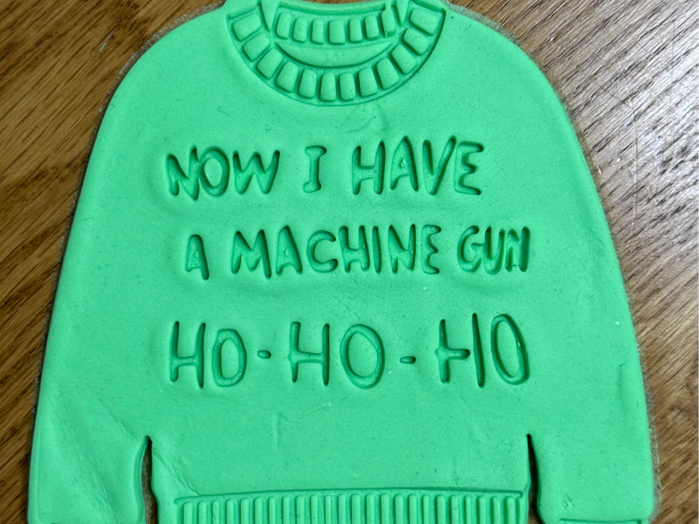 Die Hard "Tony" Ho-Ho-Ho Christmas cookie cutters