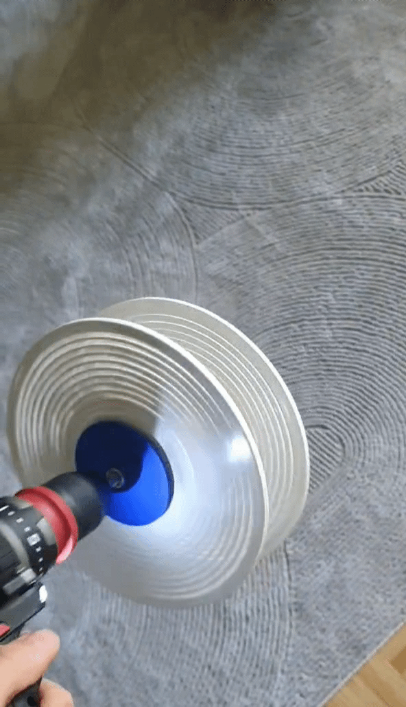 Drill Adapter For Empty Spools fitts most spools