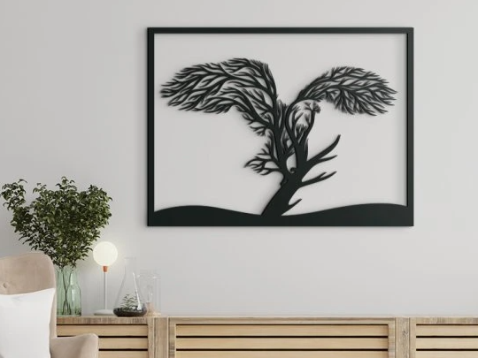 3D Wall Art – Eagle and Tree