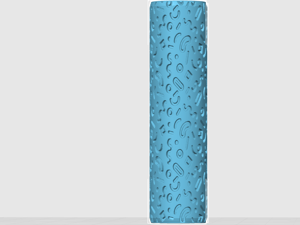 Retro 90s Shapes Debossed Texture Roller