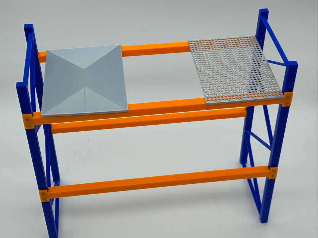 Pallet Rack shelfs – Solid & Mesh - Scale model