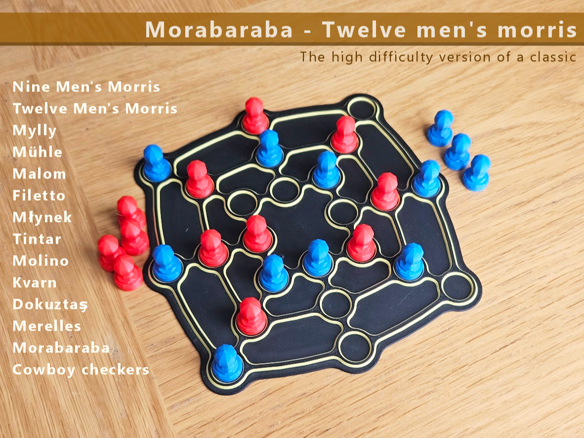 Morabaraba - Twelve men's morris