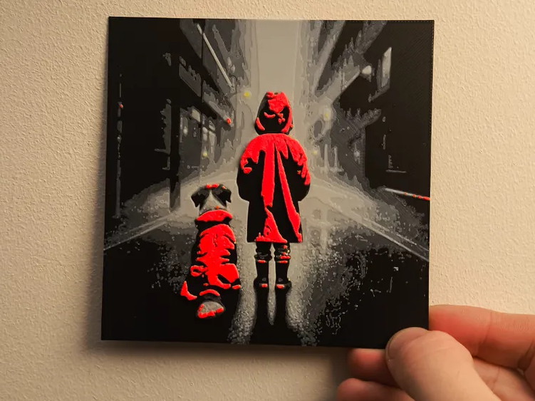 Lonely kid and dog