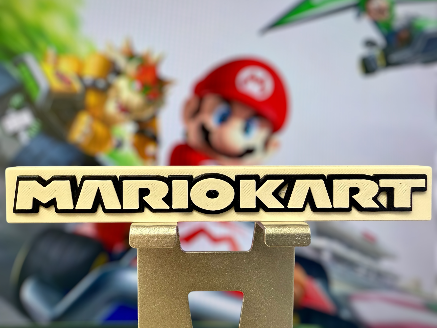 Mario Kart-inspirierter Display-Aufsteller