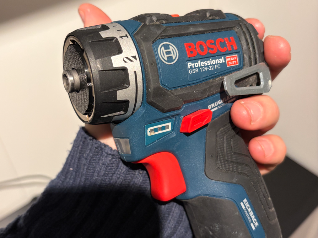 Bosch 12V FlexiClick Dust Cover (No-Chuck Setup)