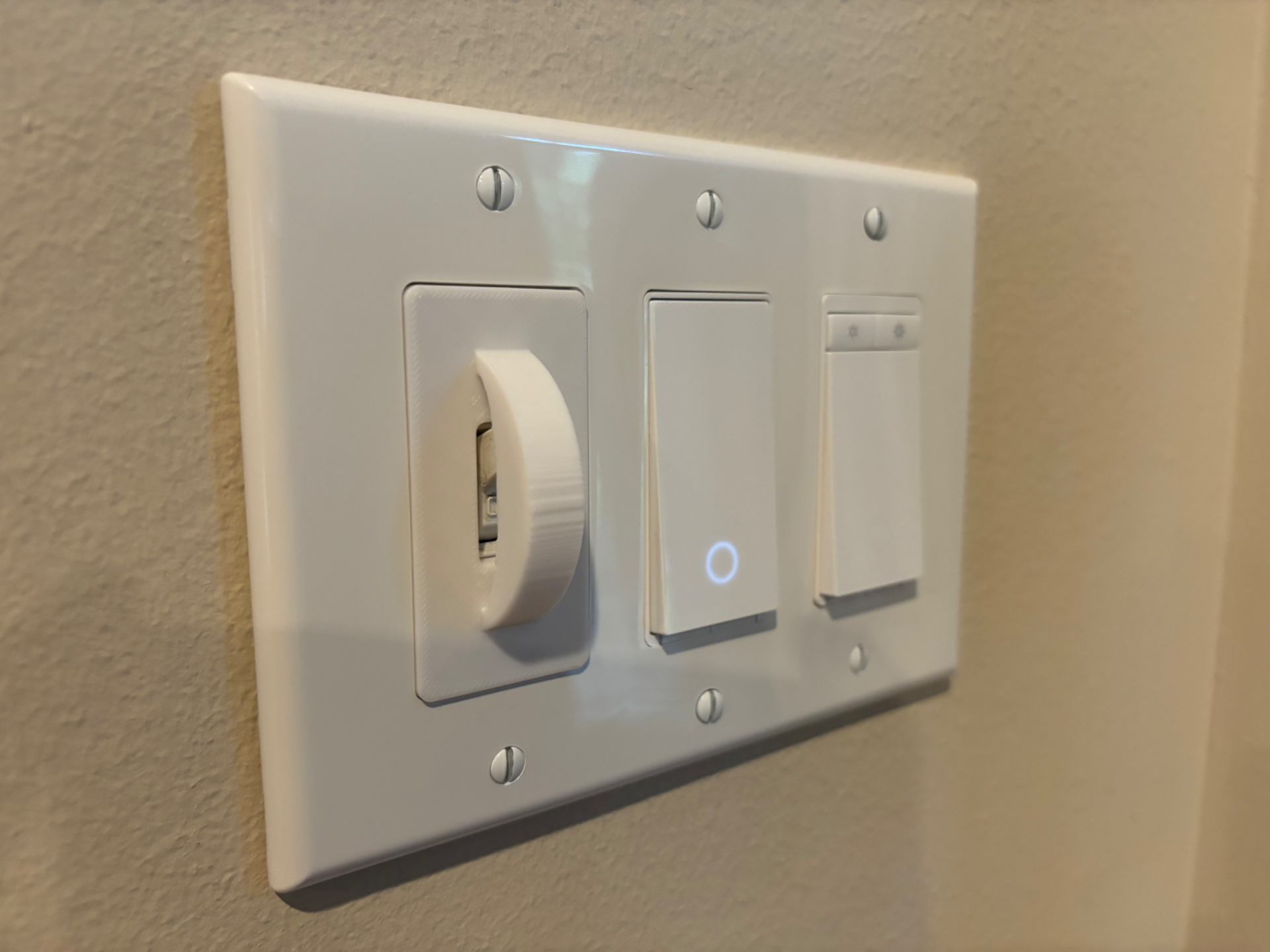 Toggle to Rocker Light Switch Adapter with Guard