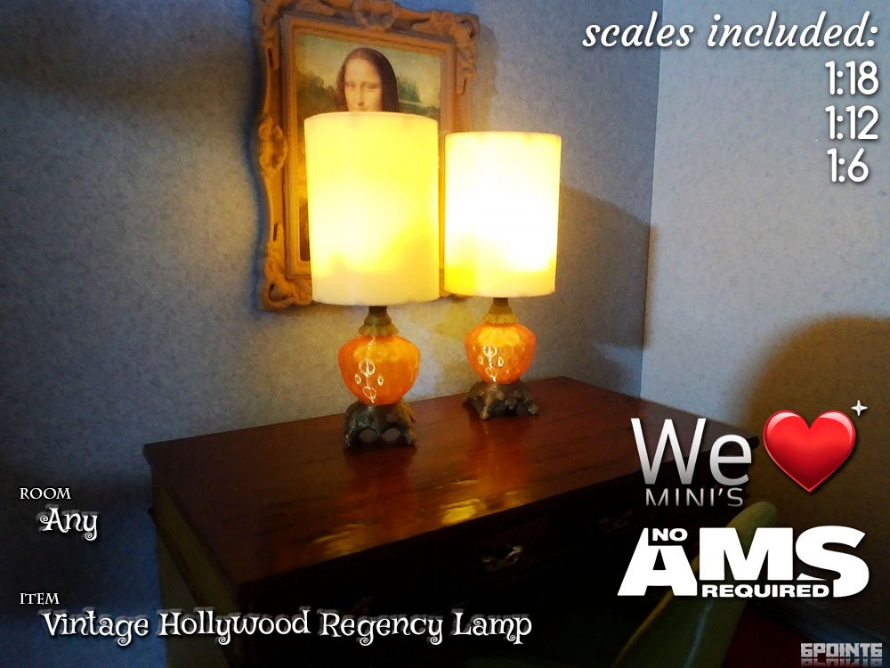 WLM - Working Large Hollywood Regency Lamp