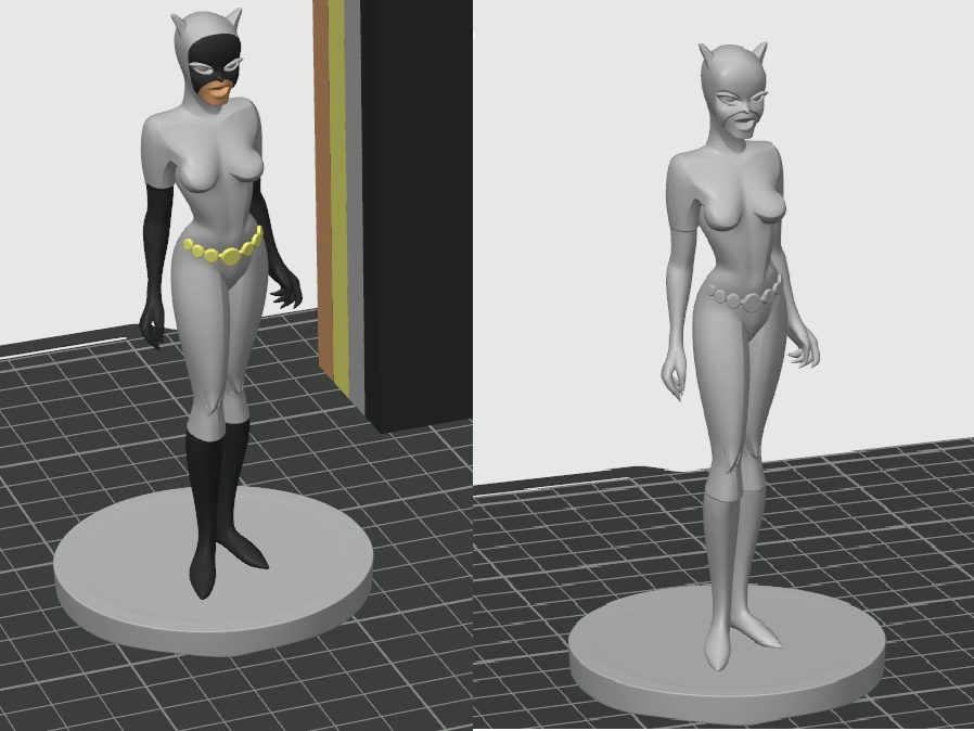 Catwoman animated 4 colors/ 1 color