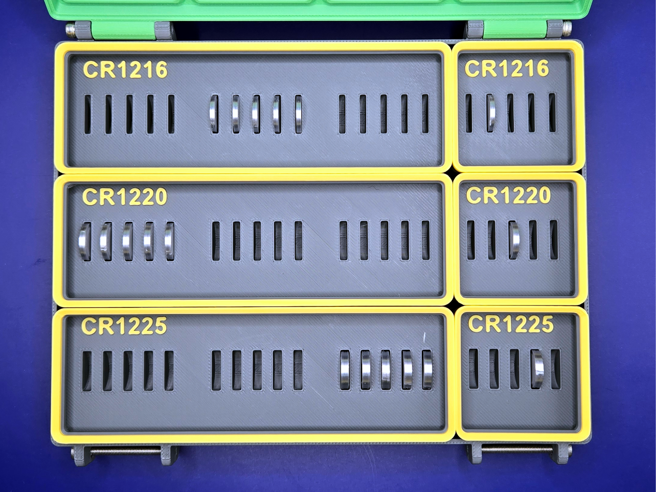 CR12xx Coin Battery Storage for Gridfinity