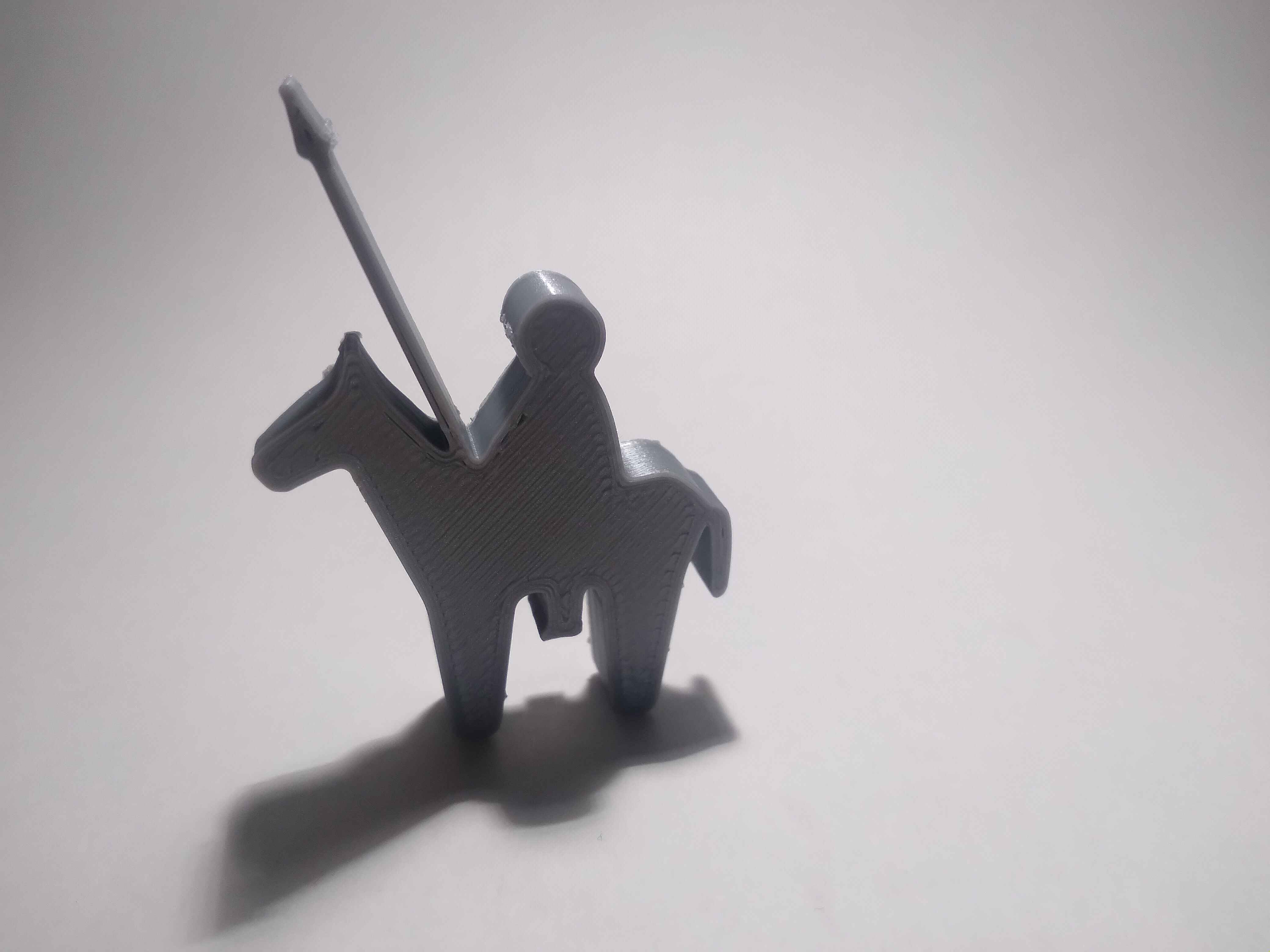 Simple spearman on horseback pawn