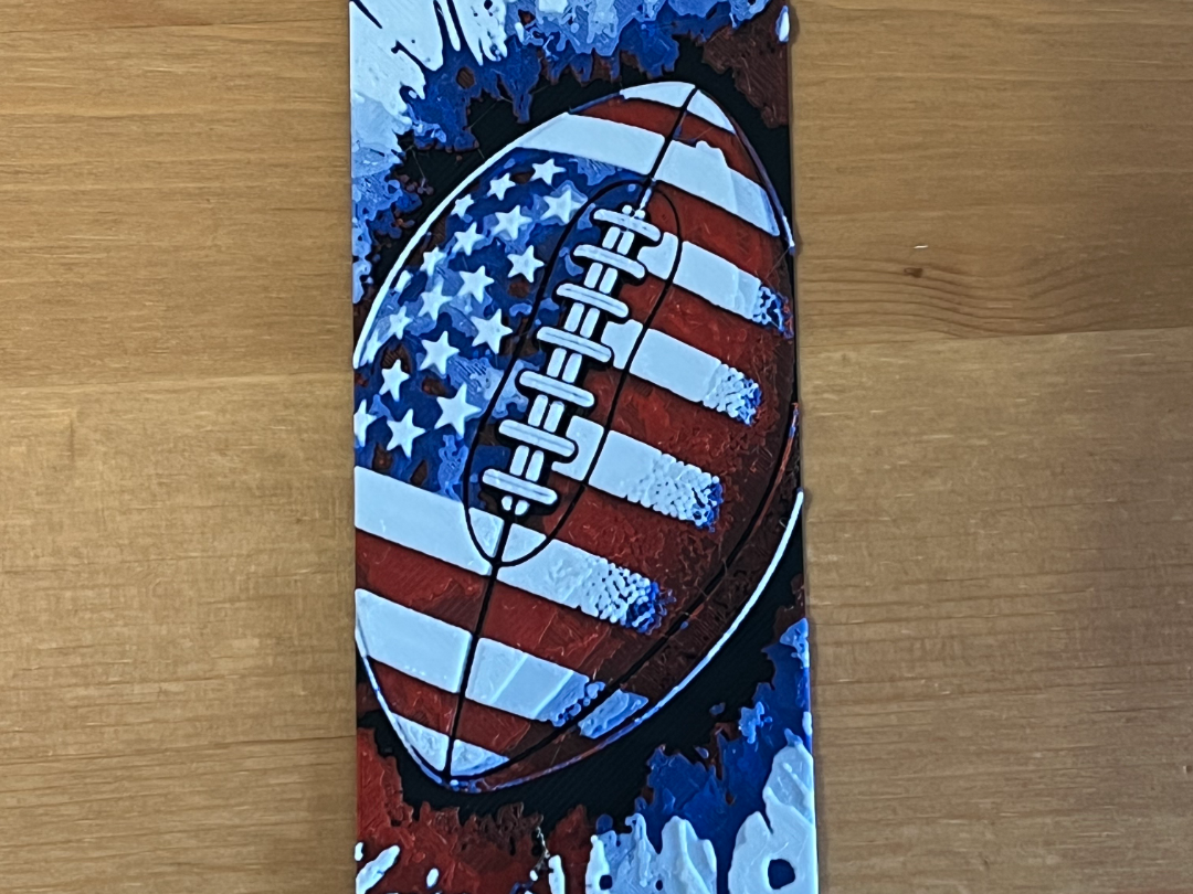 American football bookmark