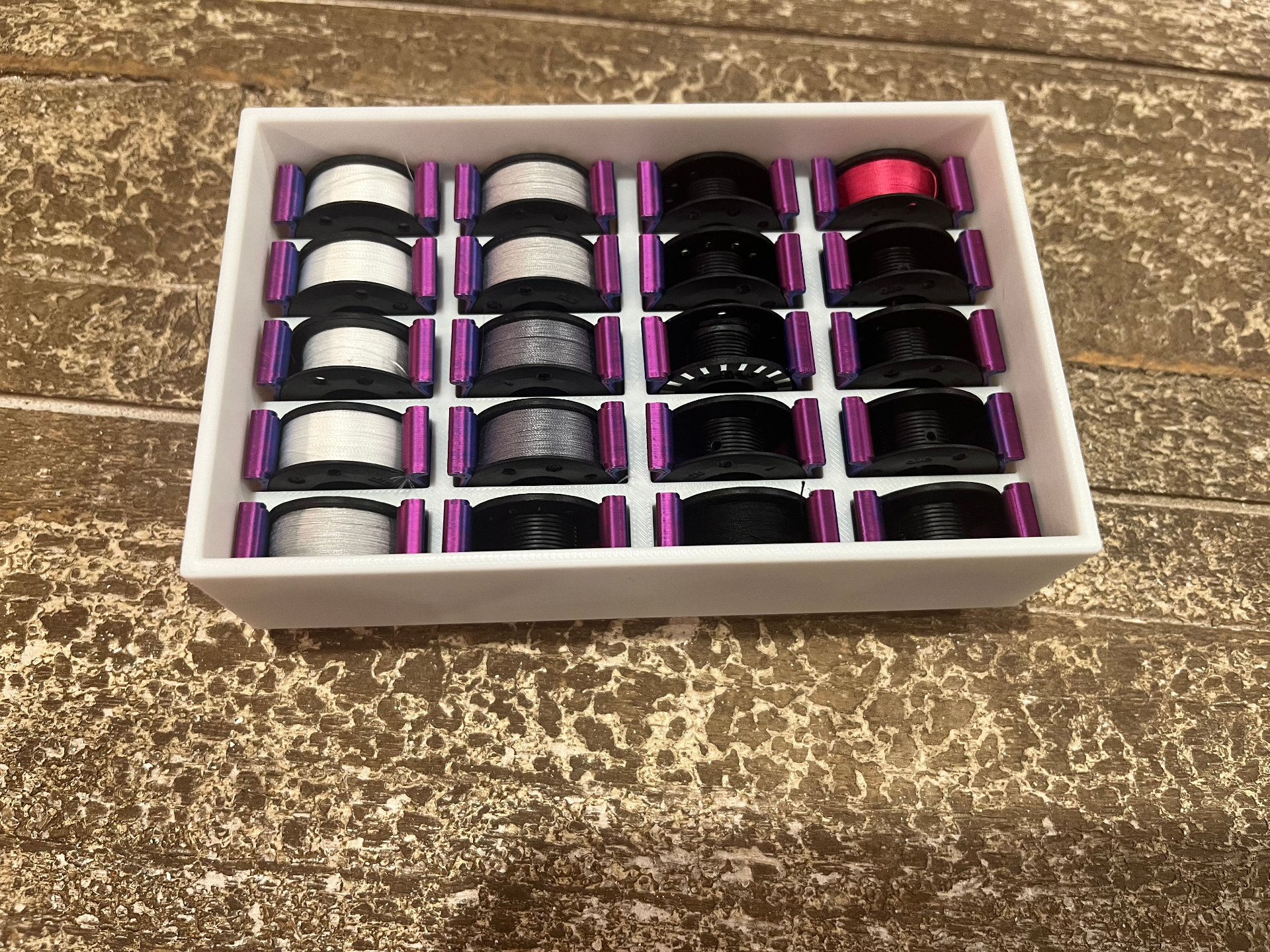 Bernina Sewing Machine Bobbin Tray Black Bobbins
