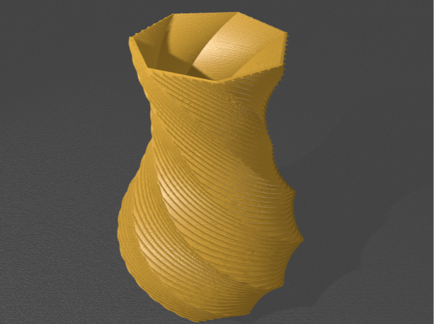 Vase drawn in lines