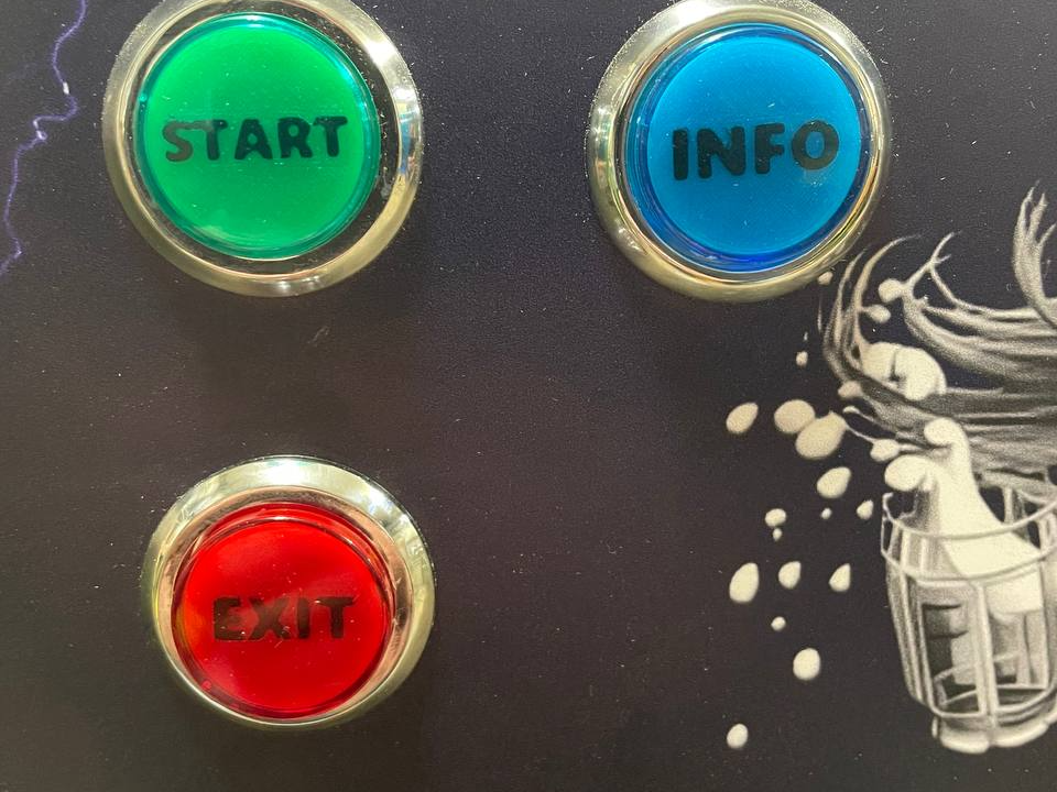 32mm Arcade Buttons Texts (Vpin) [21mm disc]