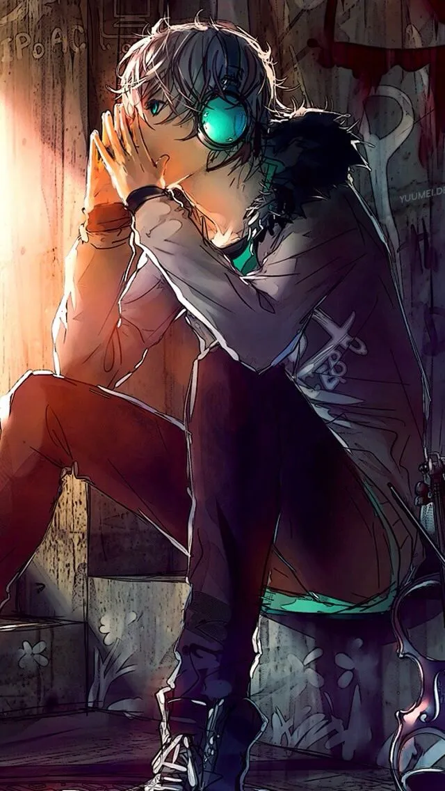 Sitting boy
