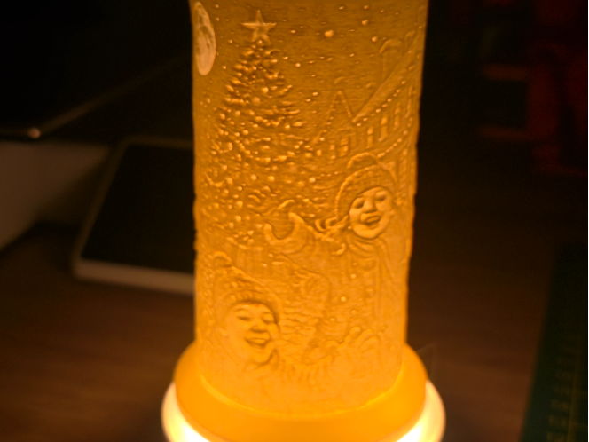 lithopane christmas happy childrens