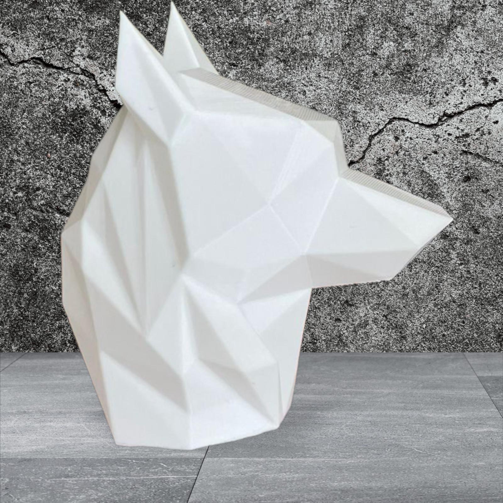 Low Poly Wolf Head