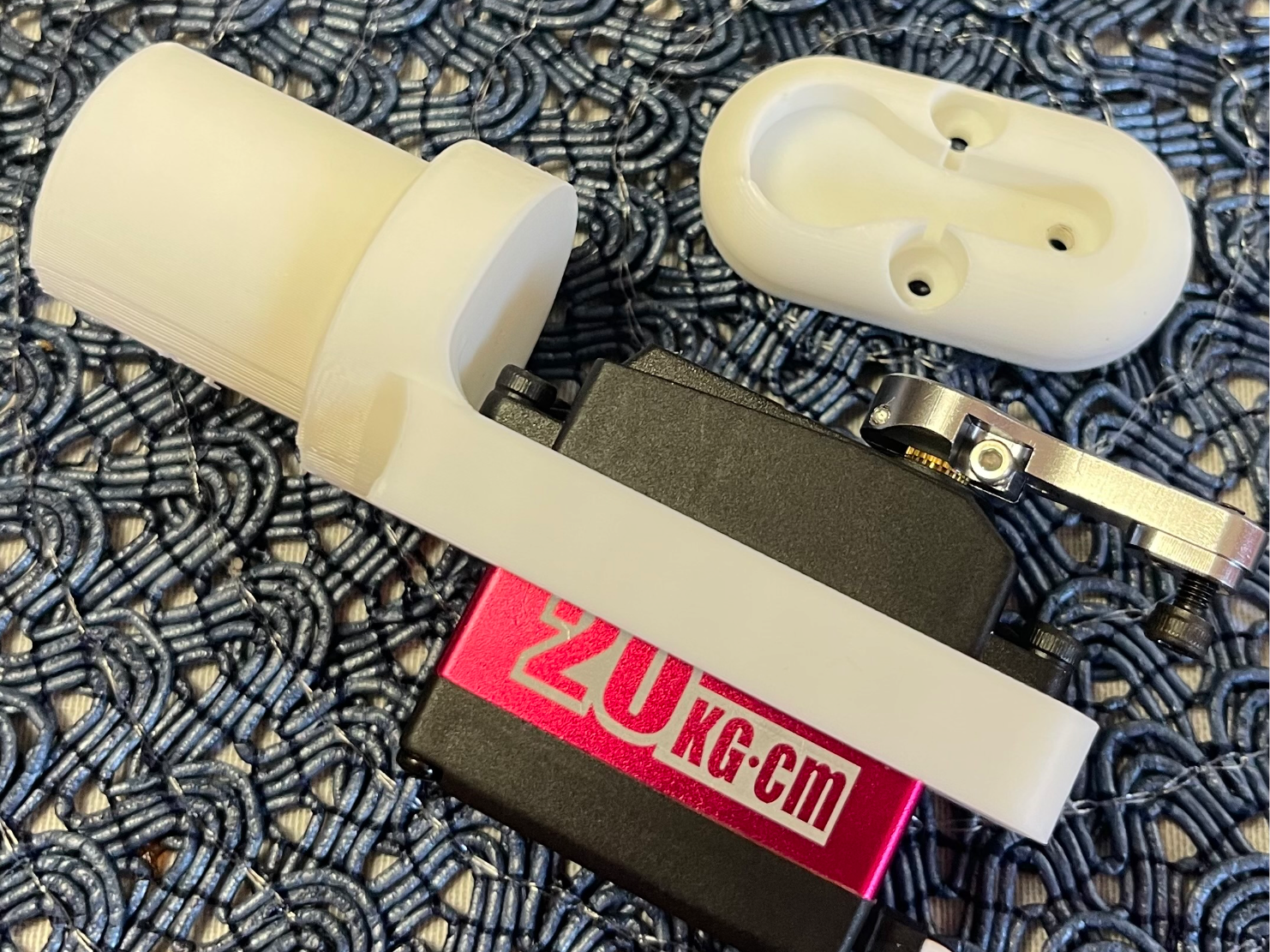 1 Axis PVC Servo Mount