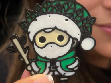 Forrest Santa Fridge Magnet