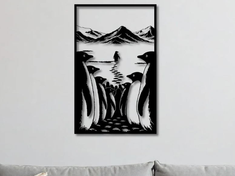 Nihilist Penguin: The Departure - Silhouette Wall