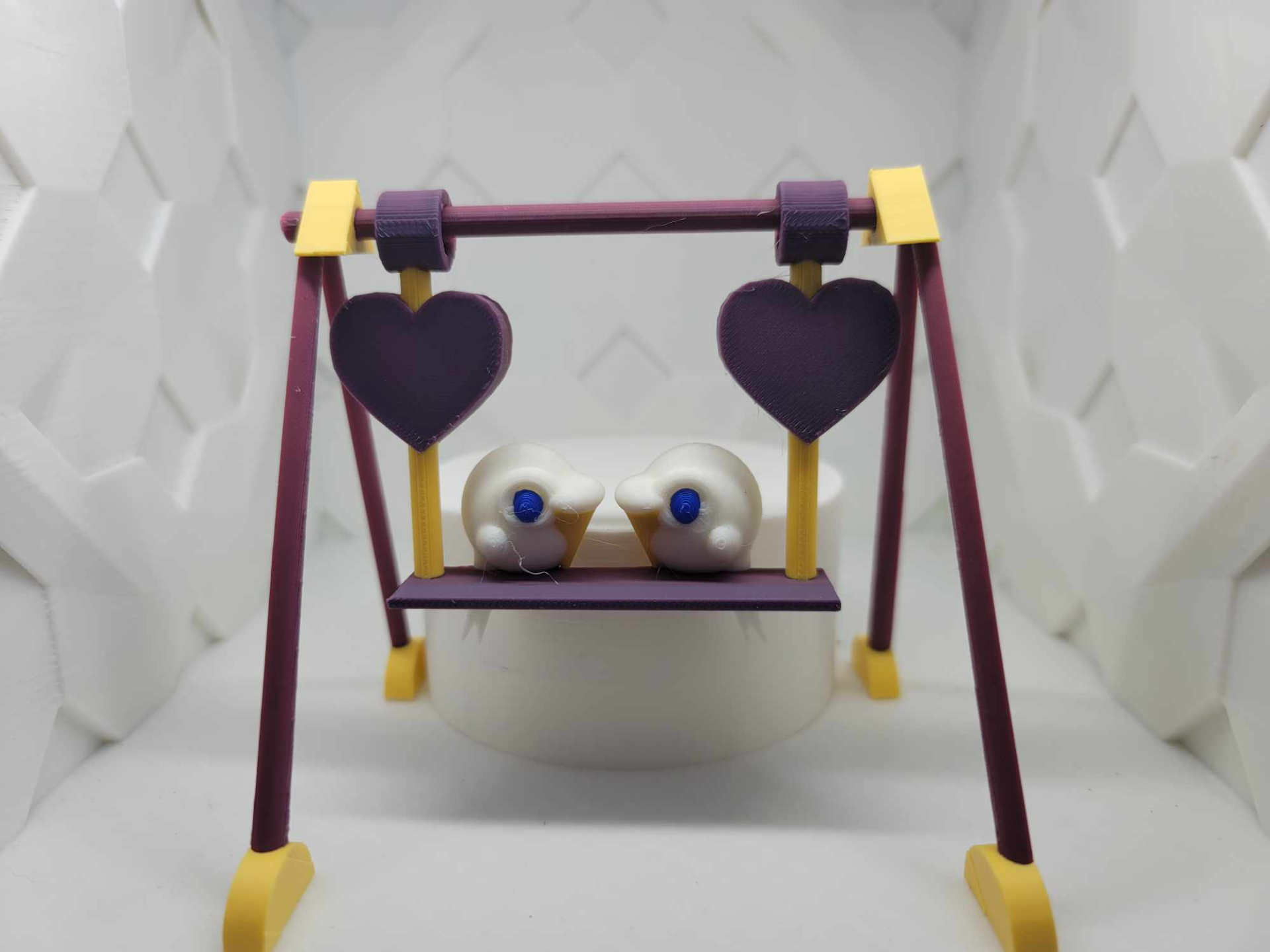 Lovebirds on a Swing